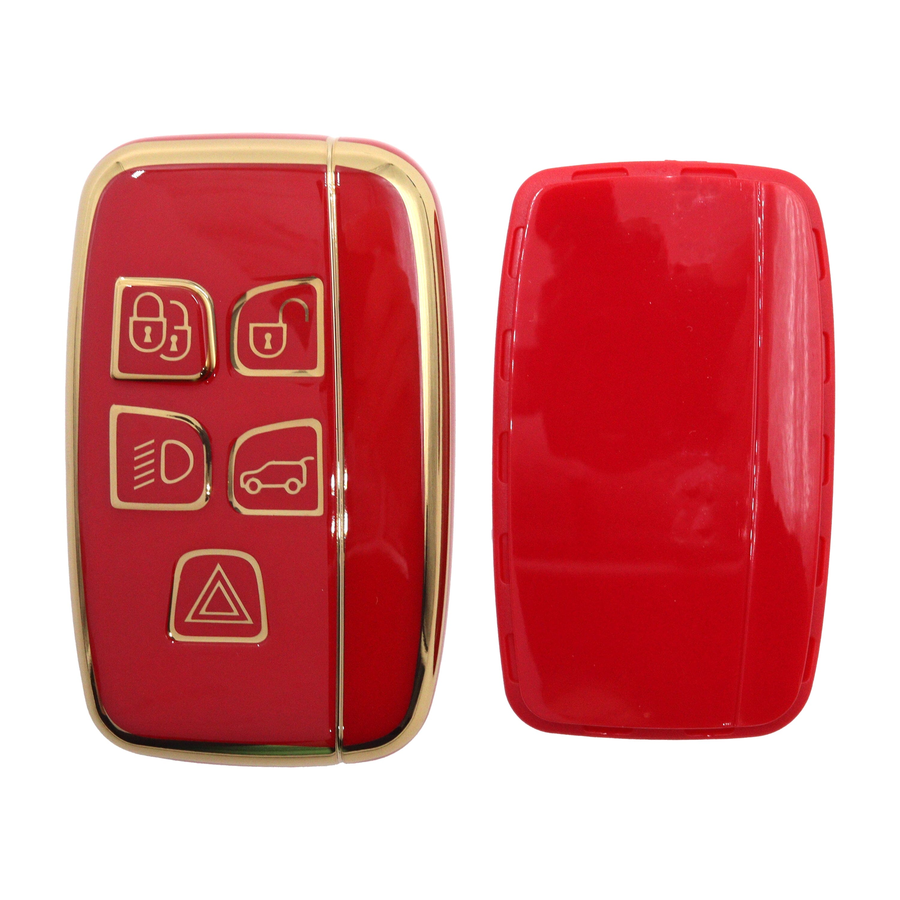 5 Button Red Car Key Sleeve To Suit Range Rover | Remote Pro